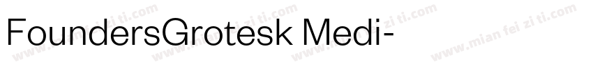 FoundersGrotesk Medi字体转换